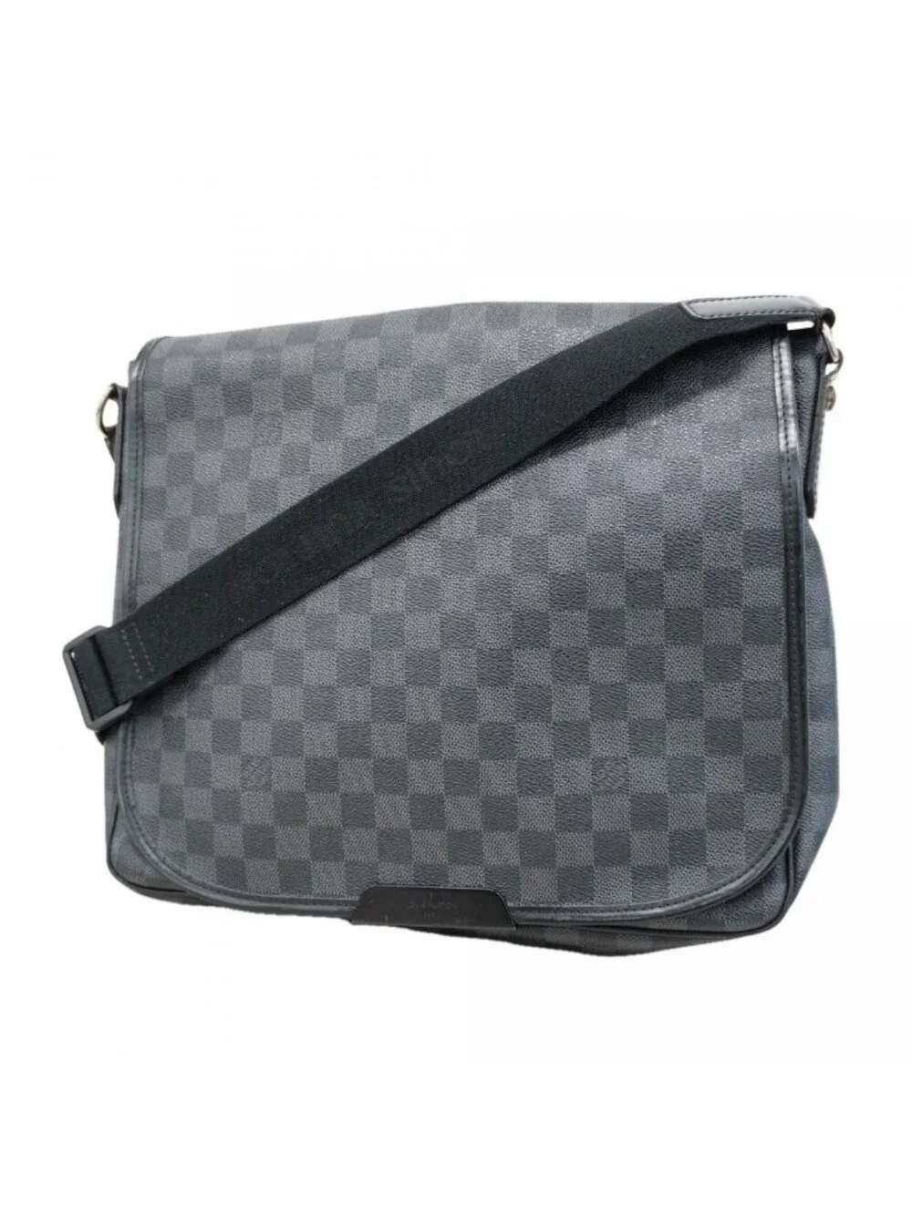 Louis Vuitton Shoulder Bag Damier Graphite Daniel MM Black Gray